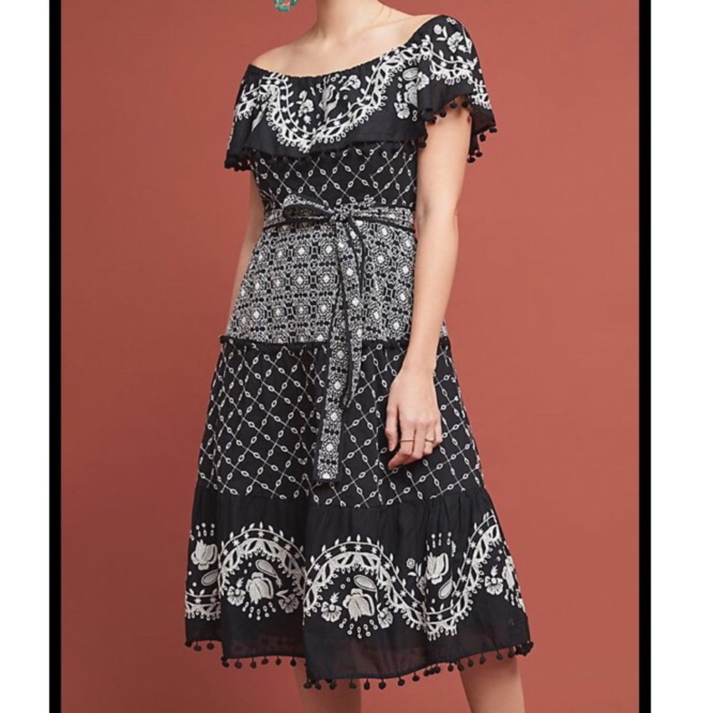 NWT Anthropologie Marisol Off-The-Shoulder Dress